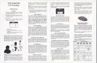 Title Match Pro Wrestling Atari instructions