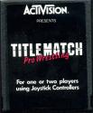 Title Match Pro Wrestling Atari cartridge scan