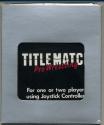 Title Match Pro Wrestling Atari cartridge scan