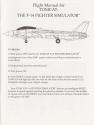 Tomcat - The F-14 Fighter Simulator Atari instructions