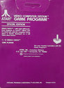 Video Chess Atari cartridge scan