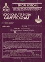 Video Chess Atari cartridge scan