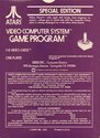 Video Chess Atari cartridge scan