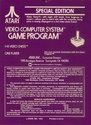 Video Chess Atari cartridge scan