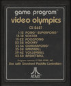 Video Olympics Atari cartridge scan