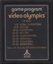 Video Olympics Atari cartridge scan
