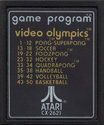 Video Olympics Atari cartridge scan