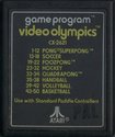 Video Olympics Atari cartridge scan