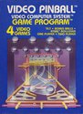 Video Pinball Atari cartridge scan