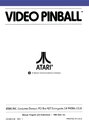 Video Pinball Atari instructions