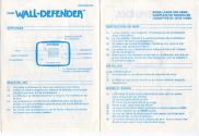 Wall-Defender Atari instructions