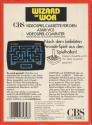 Wizard of Wor Atari cartridge scan