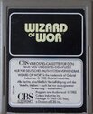 Wizard of Wor Atari cartridge scan