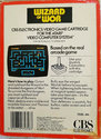 Wizard of Wor Atari cartridge scan