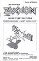 Zaxxon Atari instructions