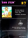 Zoo Fun Atari cartridge scan