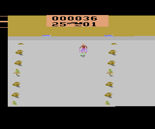 Abfahrtslauf atari screenshot
