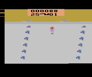 Abfahrtslauf atari screenshot