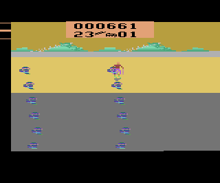 Abfahrtslauf atari screenshot