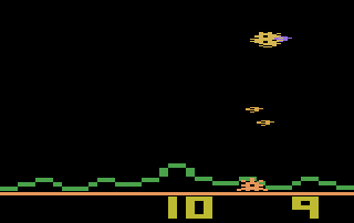Astroblast atari screenshot
