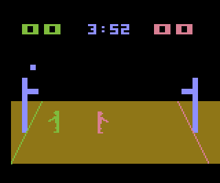 Basketball atari screenshot