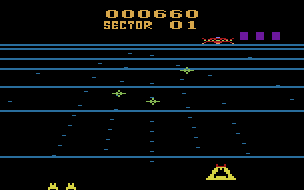 Beamrider atari screenshot