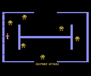 Berzerk atari screenshot