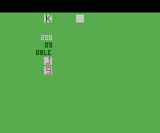 Blackjack atari screenshot