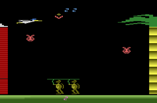 Bouncin' Baby Bunnies atari screenshot