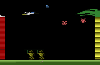 Bouncin' Baby Bunnies atari screenshot