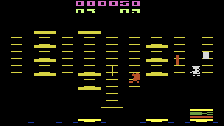 BurgerTime atari screenshot