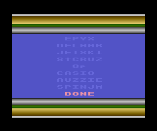 California Games atari screenshot