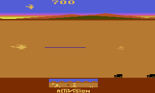 Chopper Command atari screenshot