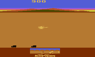 Chopper Command atari screenshot