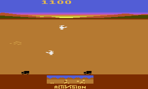 Chopper Command atari screenshot