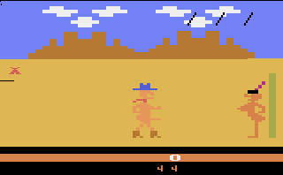 Custer's Revenge atari screenshot