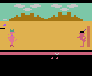 Custer's Revenge atari screenshot