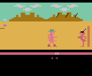 Custer's Revenge atari screenshot