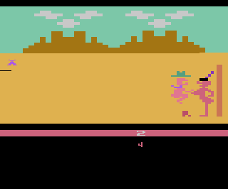 Custer's Revenge atari screenshot