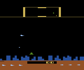 Defender atari screenshot