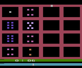 Dice Puzzle atari screenshot
