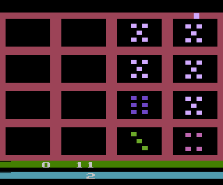 Dice Puzzle atari screenshot