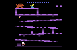 Donkey Kong atari screenshot