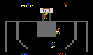 Double Dunk atari screenshot