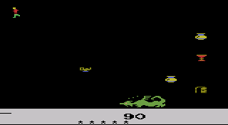 Dragonfire atari screenshot