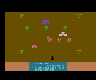 Dragonstomper atari screenshot