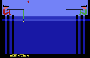 Fishing Derby atari screenshot