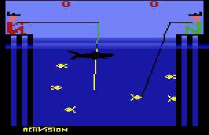 Fishing Derby atari screenshot