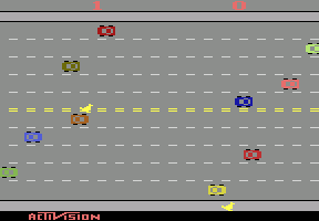 Freeway atari screenshot