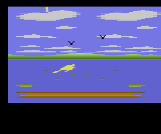 Frog Pond atari screenshot